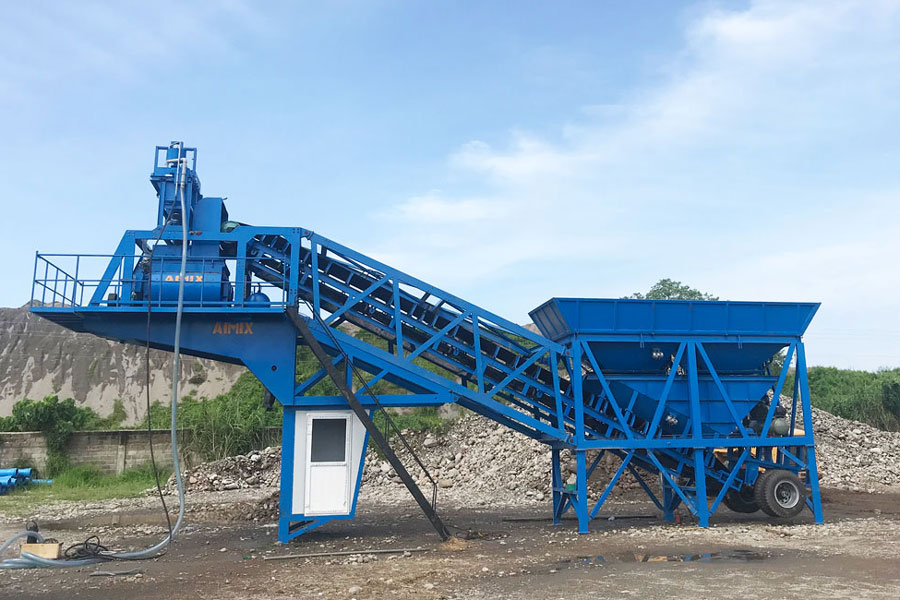 AJY-35 mobile concrete batching plant Philippines