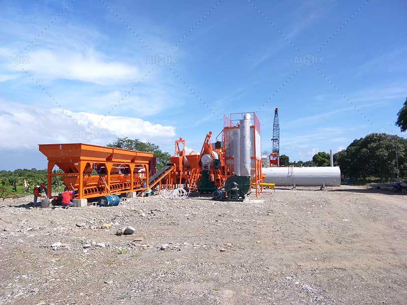 60 tph Asphalt Batching Plant Working in Davao