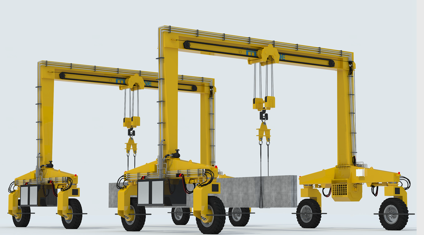 Rubber tyred gantry crane lifting beam