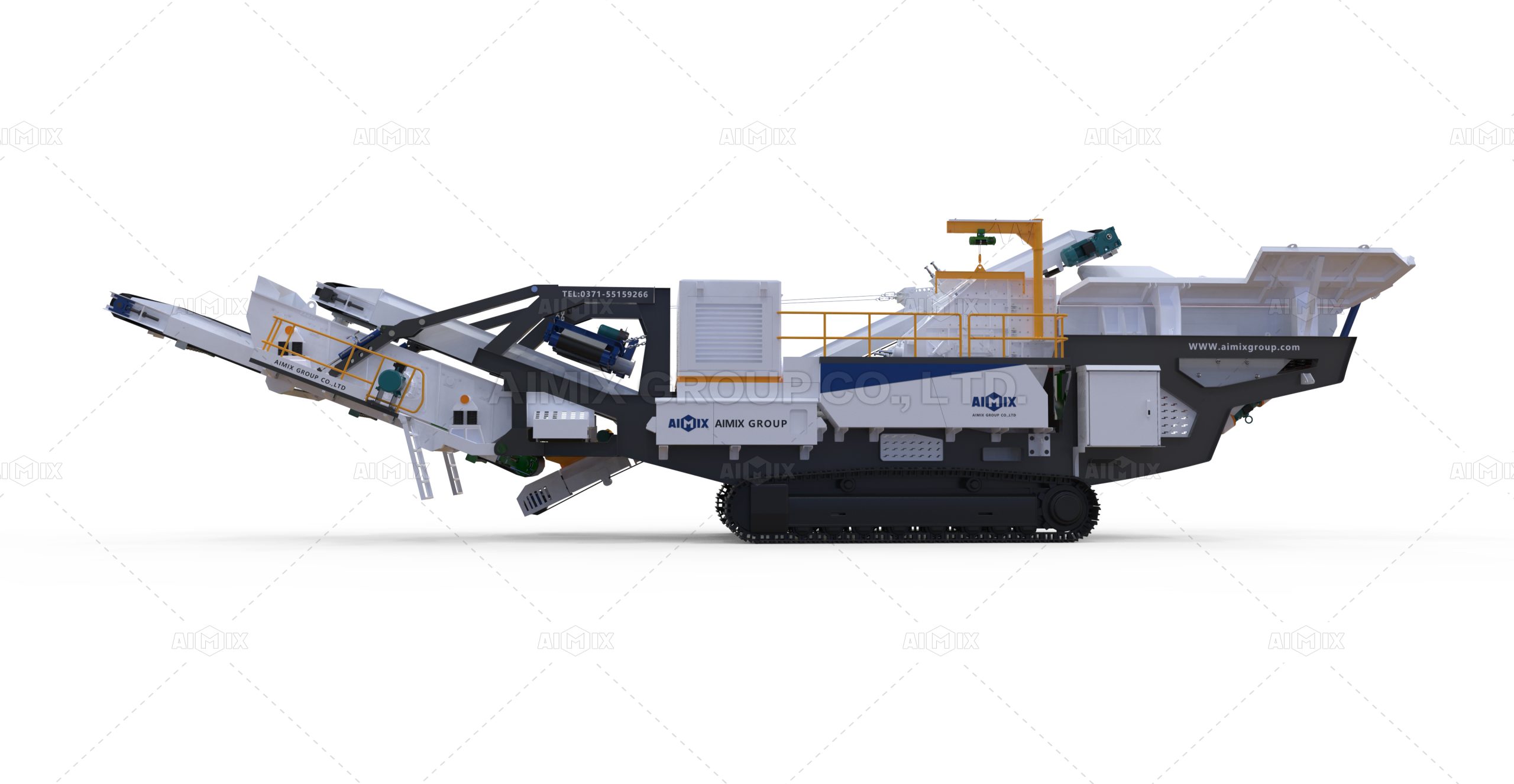 Crawler tipe mobile impact crusher plant