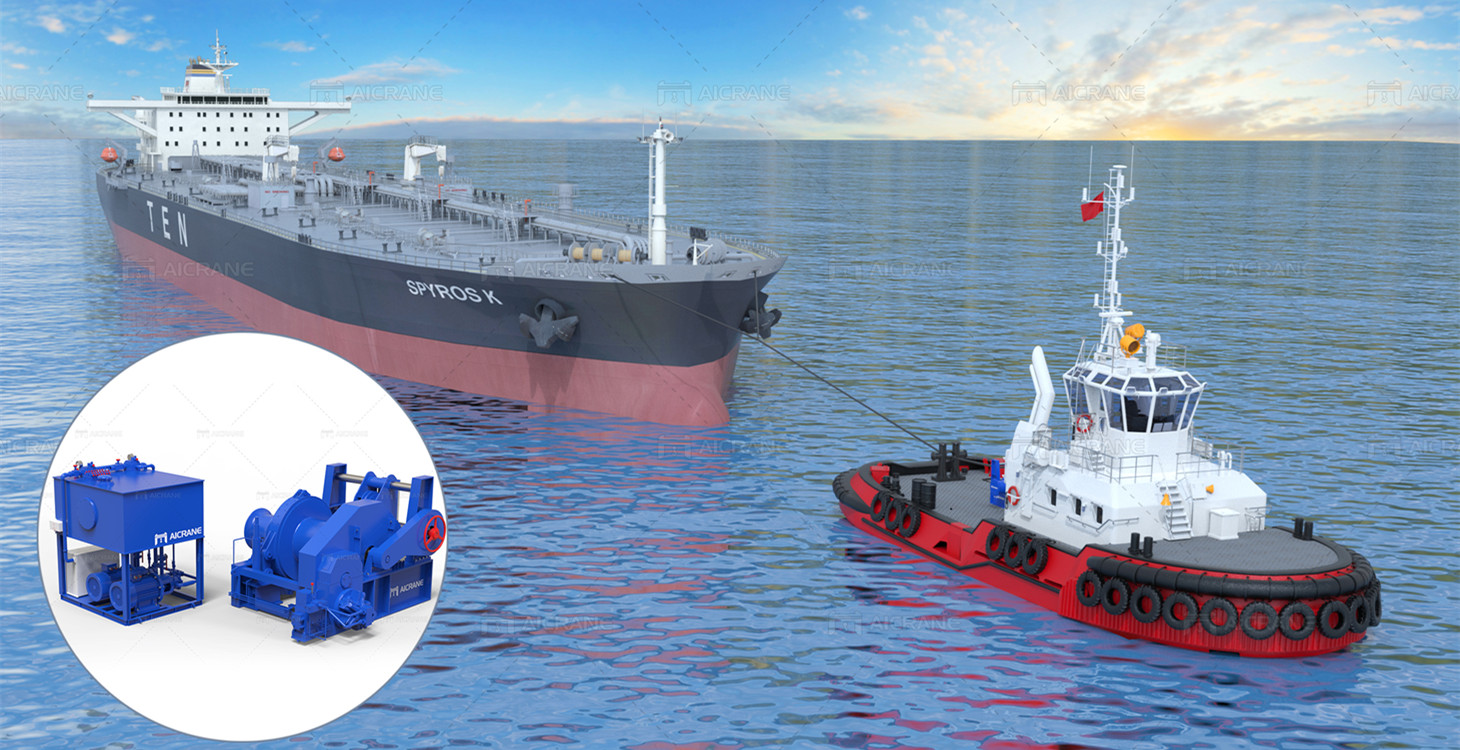 hydraulic towing winch