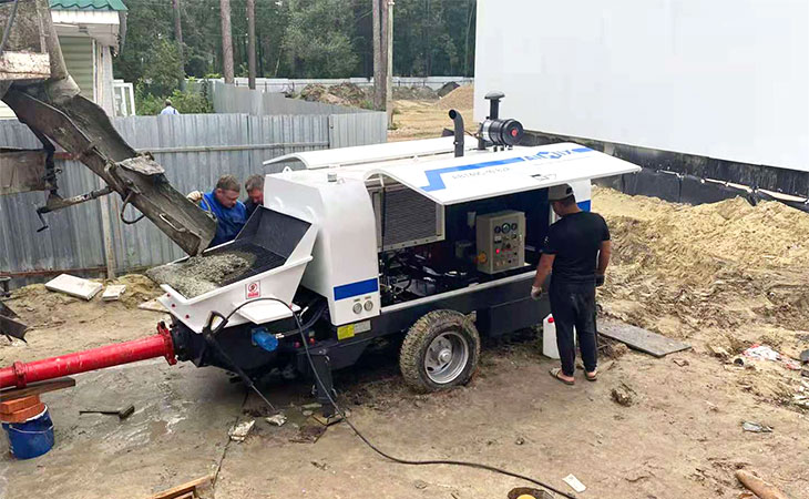 concrete pump trailer for high-rise building construction