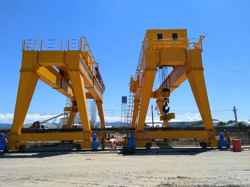 two A-type 50 ton gantry cranes