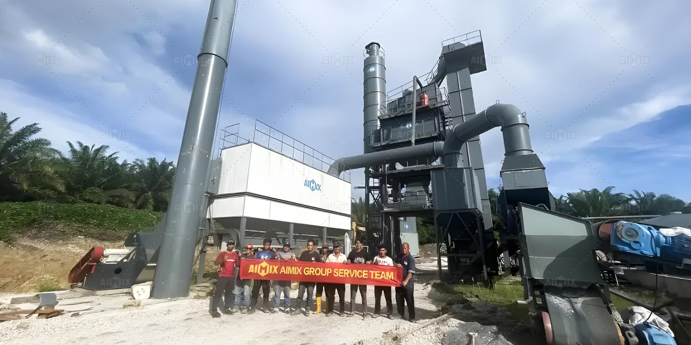 asphalt batch mixing plant AIMIX in Indonesia