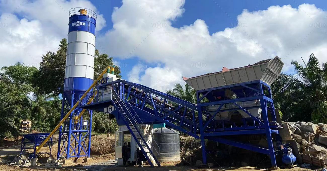 Aimix AJY35 small concrete batching plant